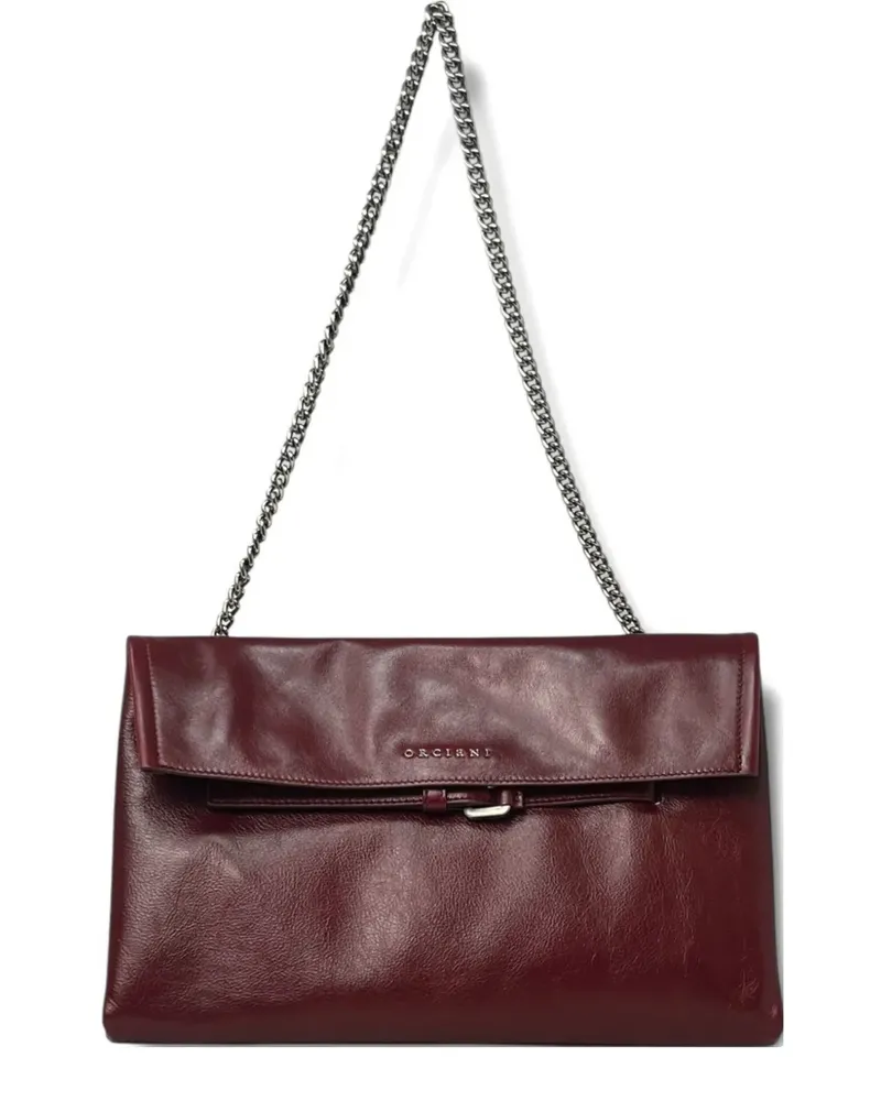 Orciani Schultertasche mit Kettenriemen - Rot Rot