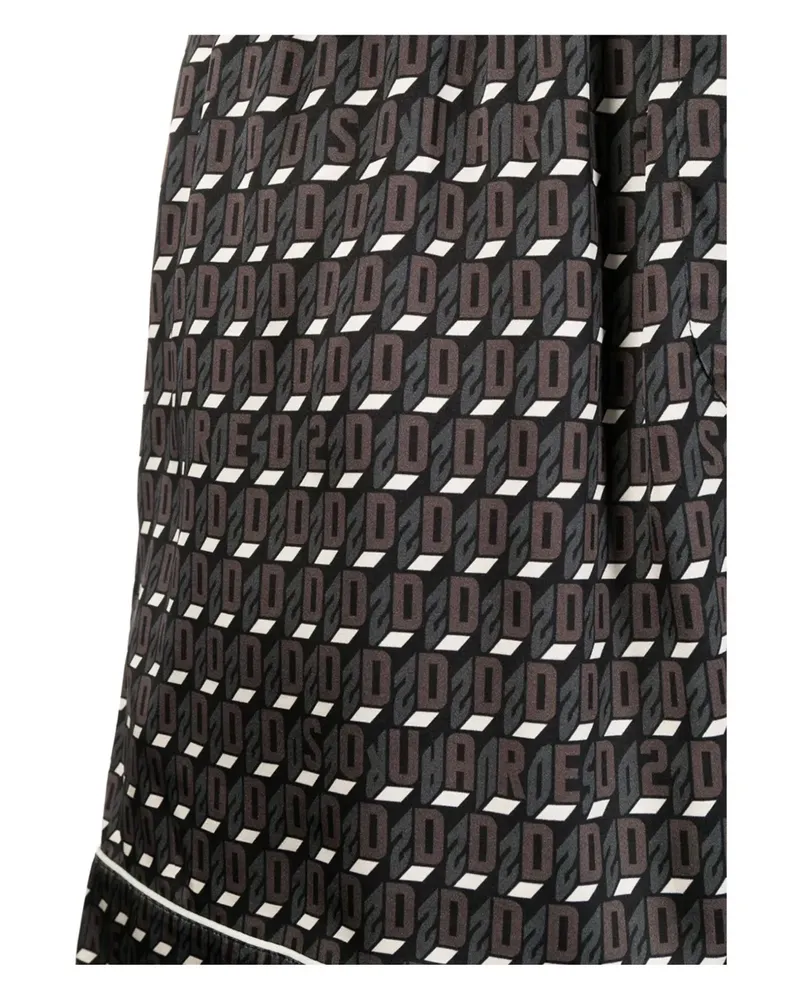 Dsquared2 Badeshorts mit Kordelzug - Braun Braun