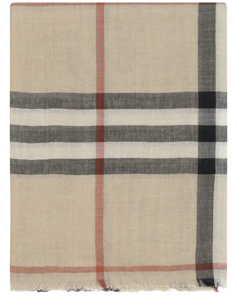 Burberry Schal mit Check-Muster - Nude Nude