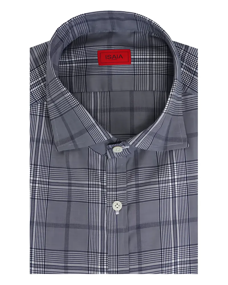 Isaia plaid button shirt - Blau Blau