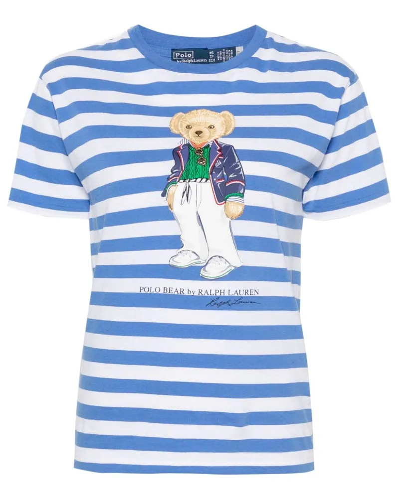 Ralph Lauren T-Shirt mit Polo Bear-Print - Blau Blau