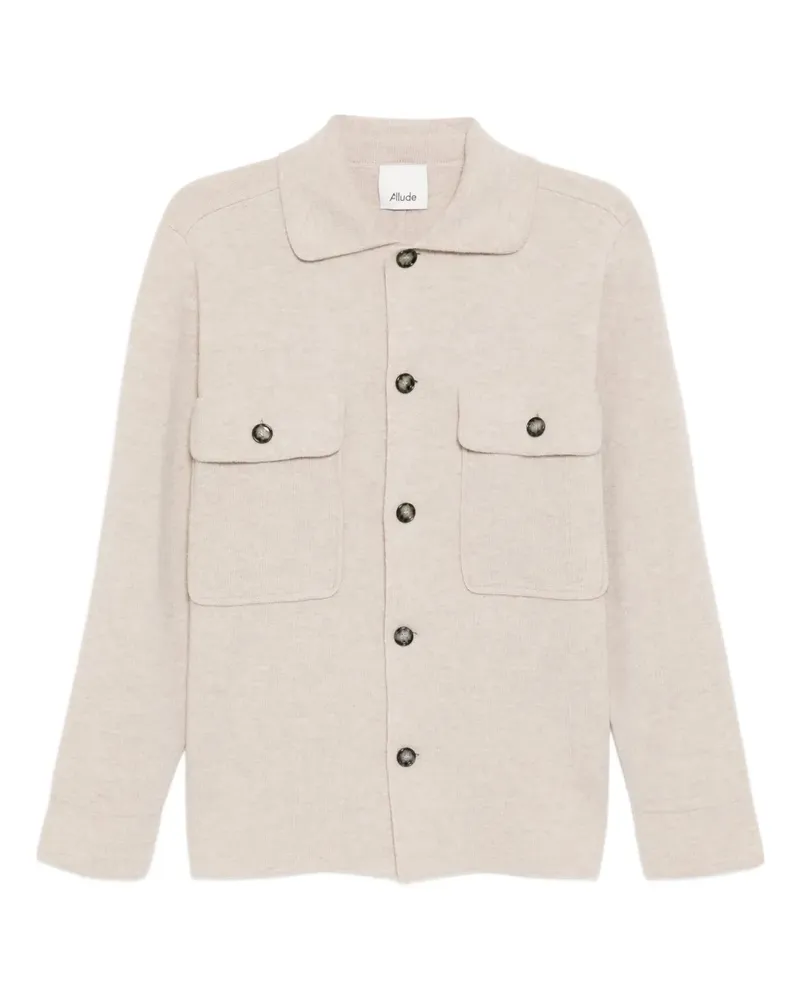 ALLUDE Cardigan mit klassischem Kragen - Nude Nude
