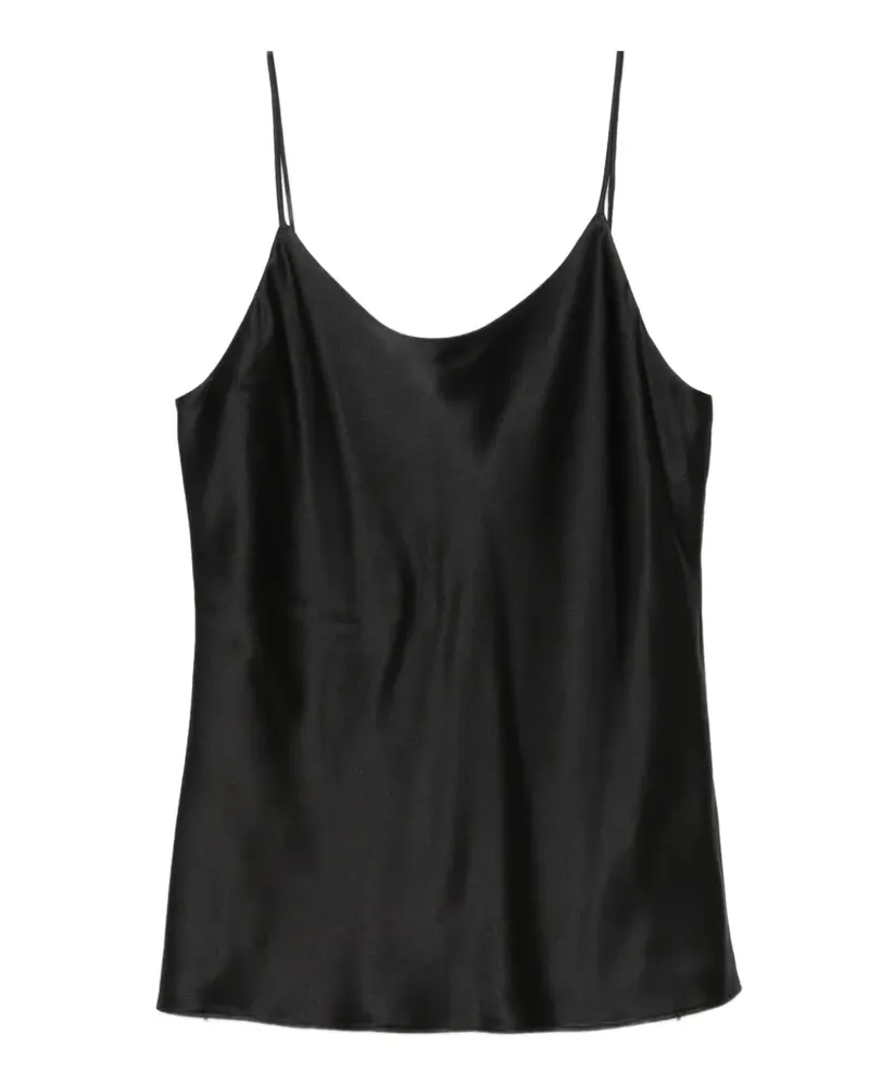 Max Mara Top mit Spaghettiträgern - Schwarz Schwarz