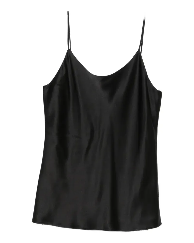 Max Mara satin spaghetti-strap top - Schwarz Schwarz