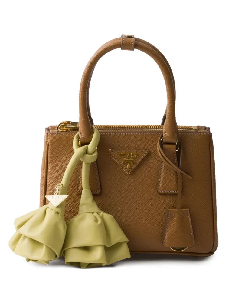 Prada Mini Galleria Tasche - Braun Braun