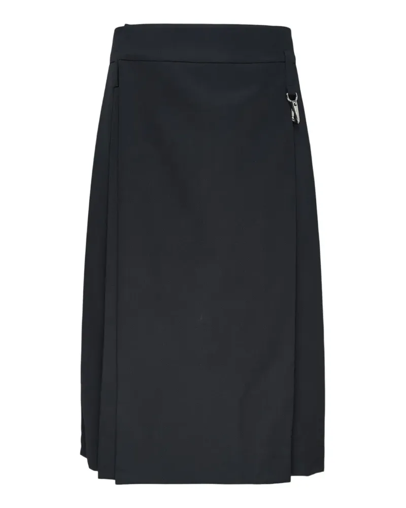 Simone Rocha pleated kilt-style midi skirt - Schwarz Schwarz
