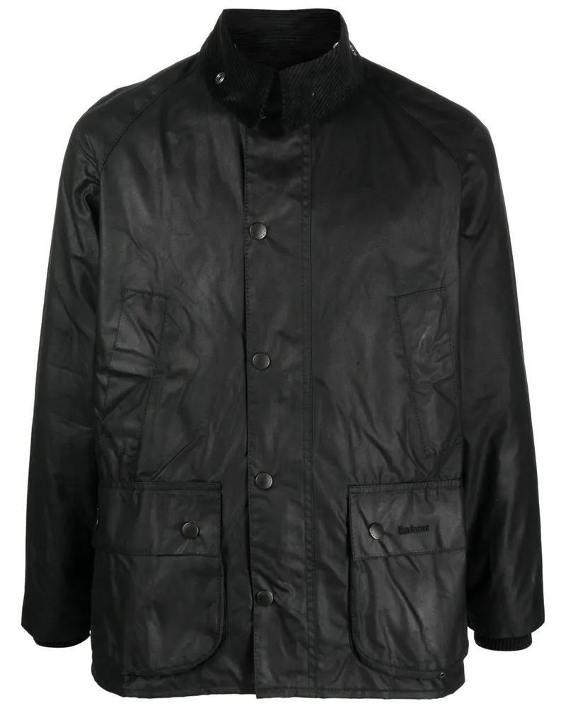 Barbour Gewachste Bedale Jacke - Schwarz Schwarz
