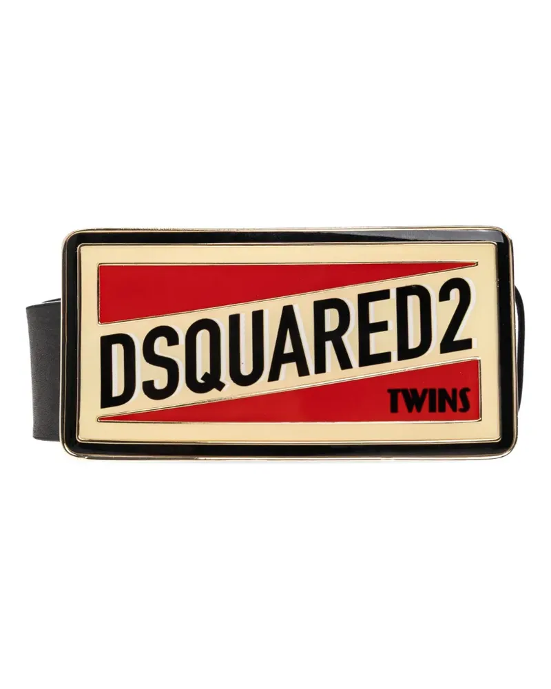 Dsquared2 logo-buckle belt - Schwarz Schwarz