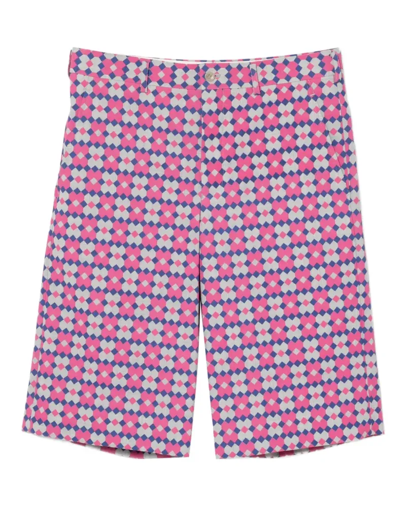 Comme des Garçons Shorts mit geometrischem Print - Rosa Rosa