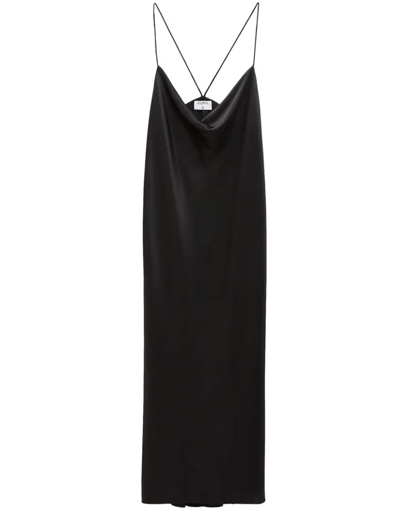 Filippa K Drapiertes Camisole-Kleid Schwarz