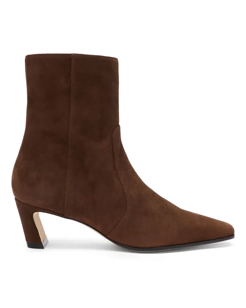 Stuart Weitzman Stassi sculptural-heel ankle boots - Braun Braun