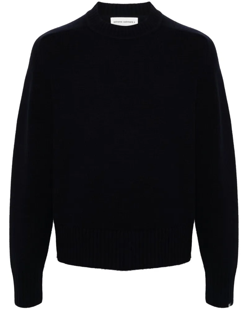 extreme cashmere Bourgeois Kaschmirpullover Blau