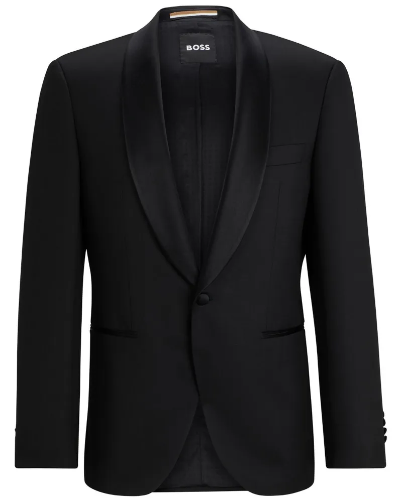 HUGO BOSS Jeckson Sakko mit Schalrevers - Schwarz Schwarz