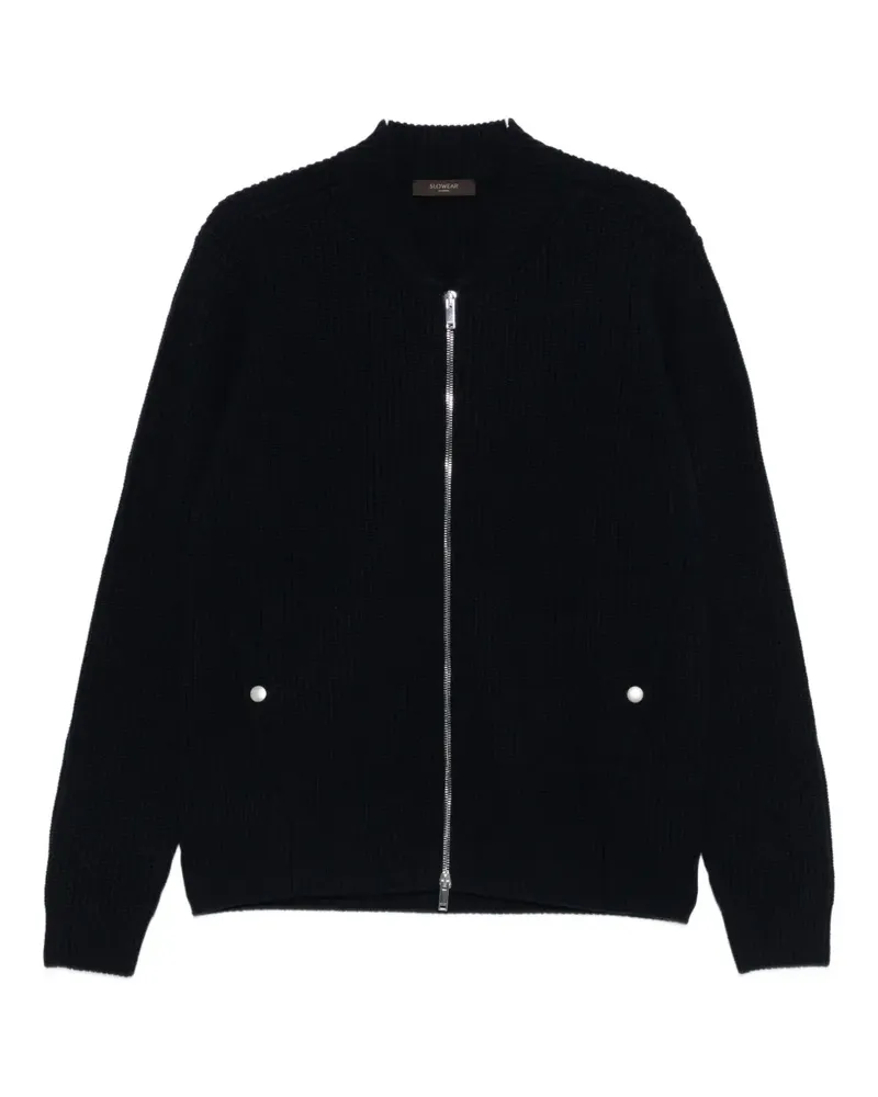 Zanone Cardigan mit Reißverschluss - Blau Blau