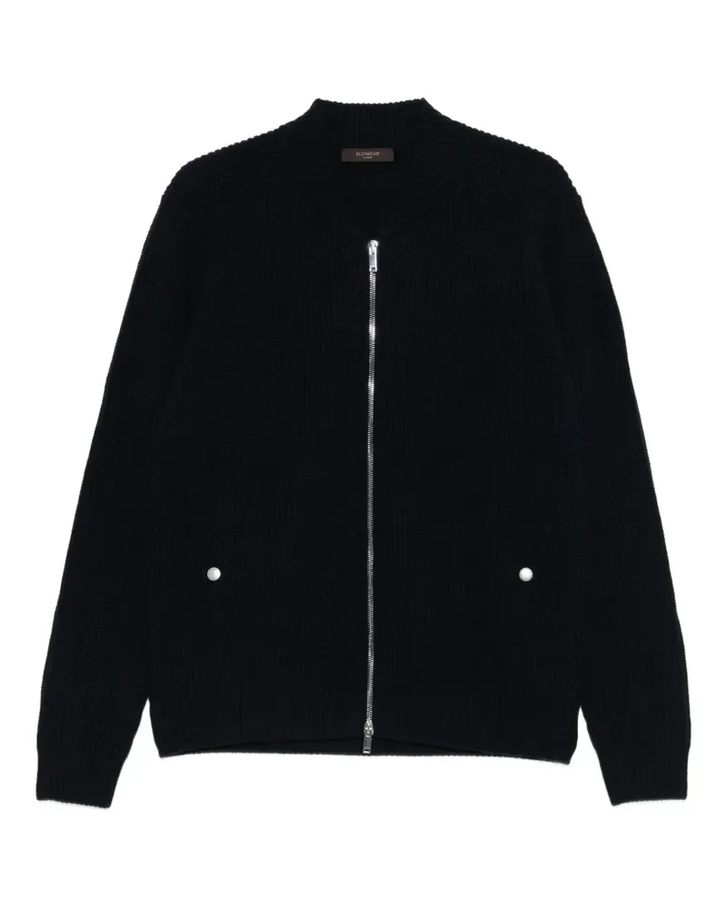 Zanone Cardigan mit Reißverschluss - Blau Blau