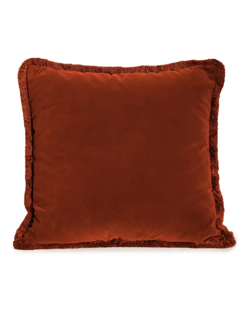 Soho Home Eckiges Margeaux Kissen mit Fransen (50cm x 50cm) - Rot Rot