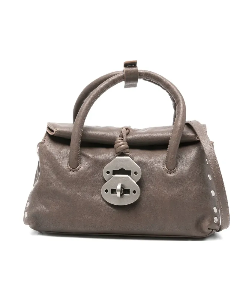 Zanellato Dotta Tote Bag mit Nieten - Braun Braun