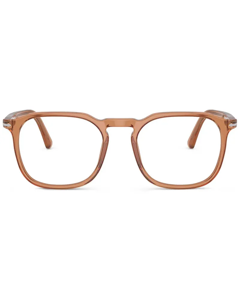 Persol Brille mit eckigem Gestell - Braun Braun
