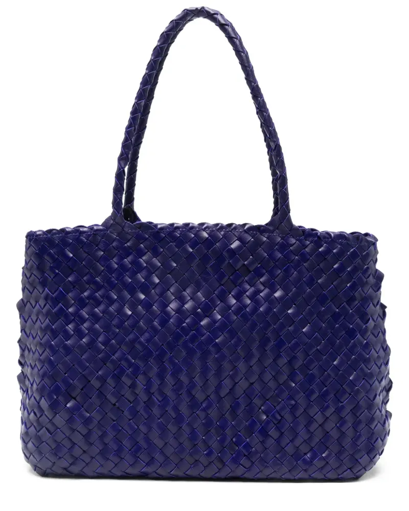 Dragon Diffusion braided handle tote bag - Blau Blau