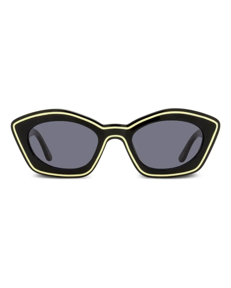 Marni Sonnenbrille mit Cat-Eye-Gestell - Schwarz Schwarz