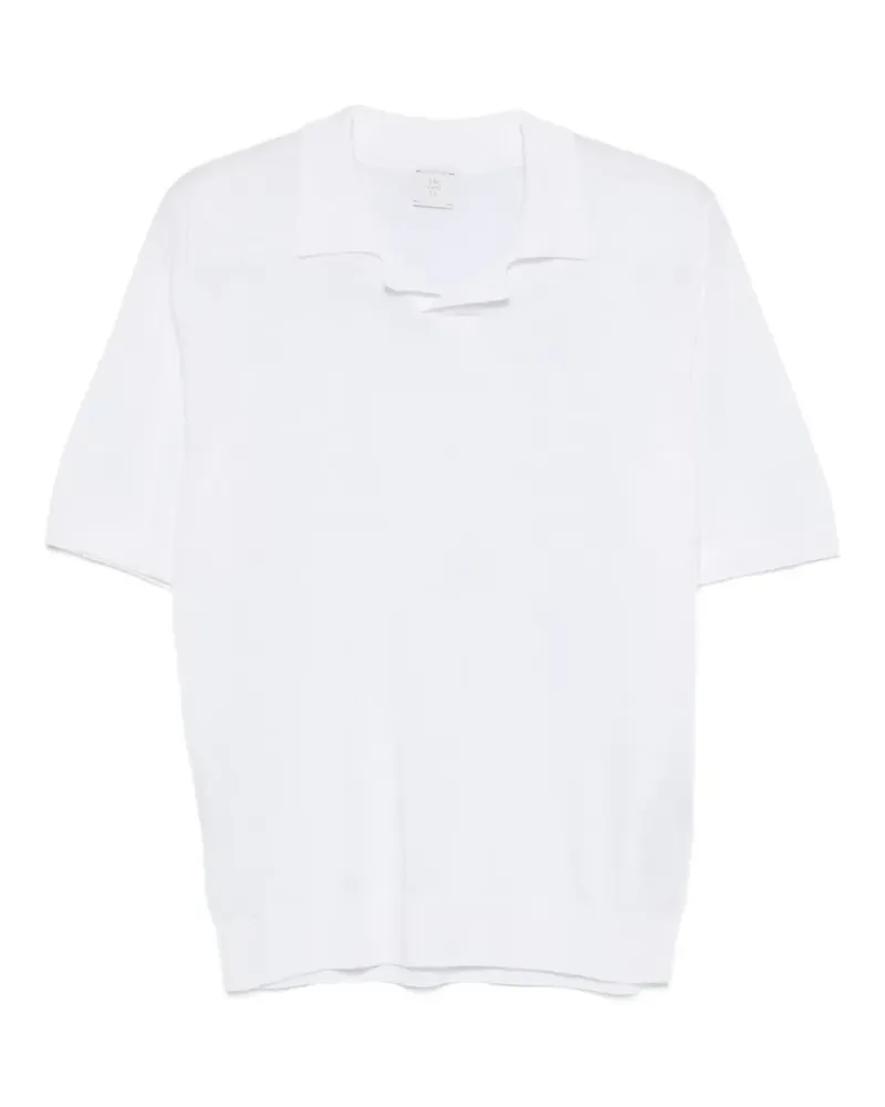 Eleventy short-sleeved polo-collar T-shirt - Weiß Weiß