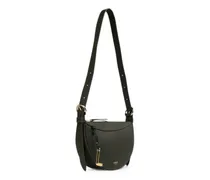 half-moon zip-fastening shoulder bag - Grün