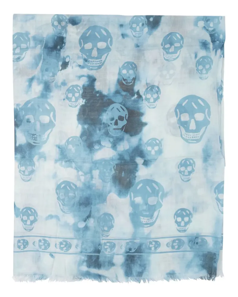 Alexander McQueen Schal mit Totenkopf-Print - Nude Nude