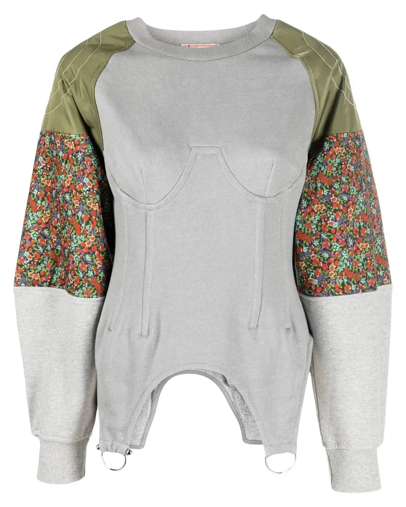 Andersson Bell Sweatshirt im Materialmix - Grau Grau