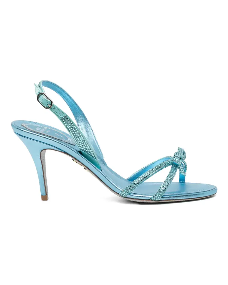 René Caovilla Verzierte Sandalen 80mm - Blau Blau