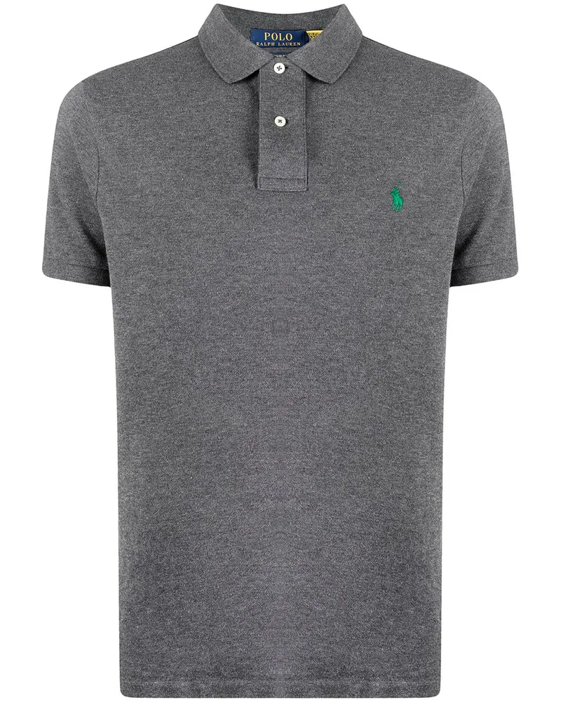 Ralph Lauren Poloshirt mit Logo-Patch - Grau Grau