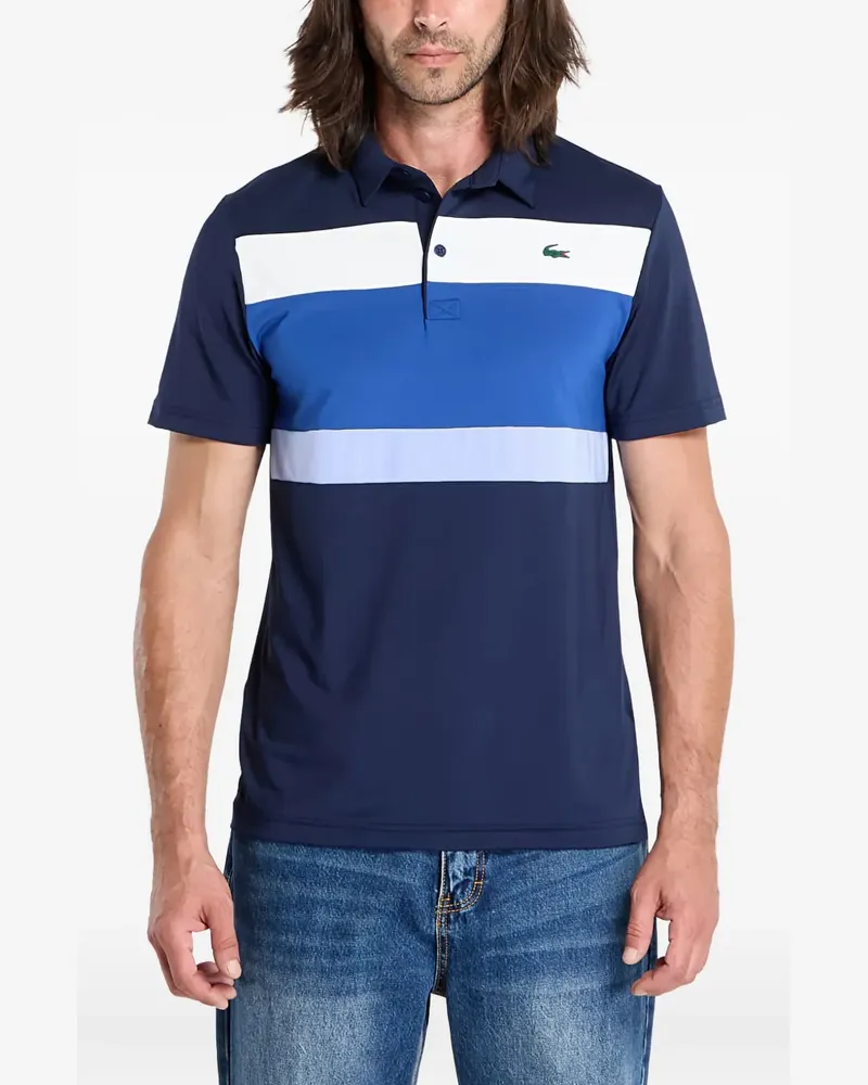 Lacoste Gestreiftes Poloshirt - Blau Blau