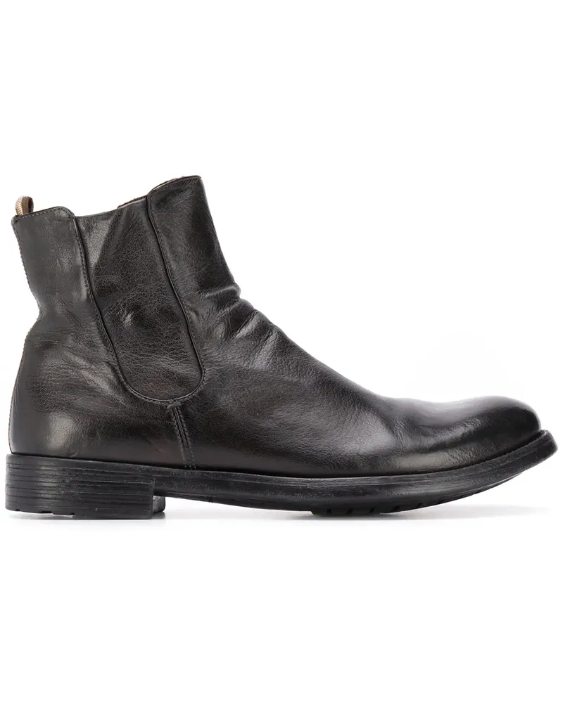 Officine Creative Italia Stiefel mit Gehfalten - Schwarz Schwarz
