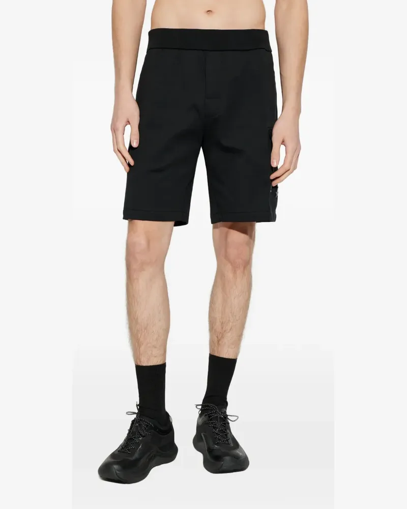 Moose Knuckles logo-detail cargo shorts - Schwarz Schwarz