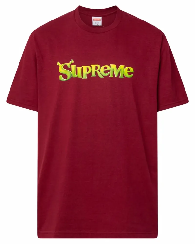 Supreme Being Shrek T-Shirt mit grafischem Print - Rot Rot