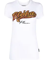 Philipp Plein T-Shirt mit "Sexy Pure Hawaii"-Print Weiß