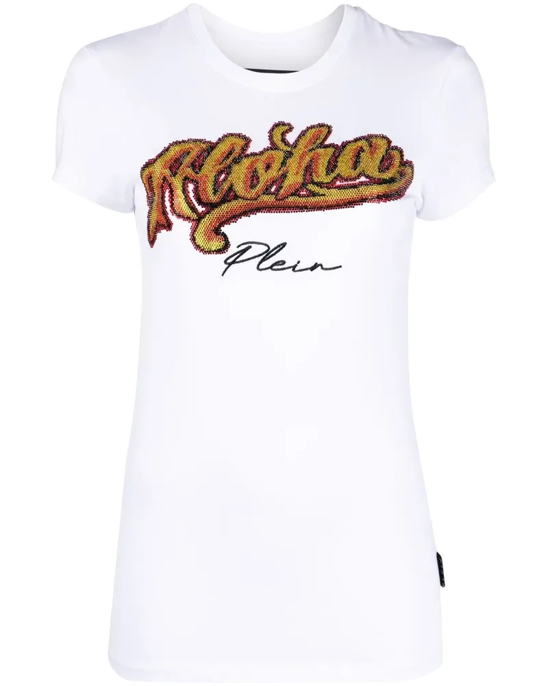 Philipp Plein T-Shirt mit "Sexy Pure Hawaii"-Print - Weiß Weiß