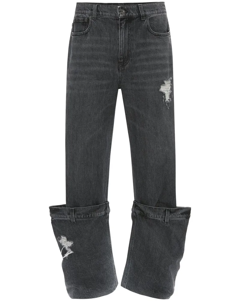 J.W.Anderson Jeans in Distressed-Optik Grau