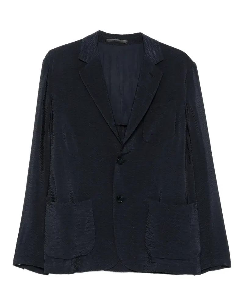 Giorgio Armani Strukturiertes Sakko - Blau Blau