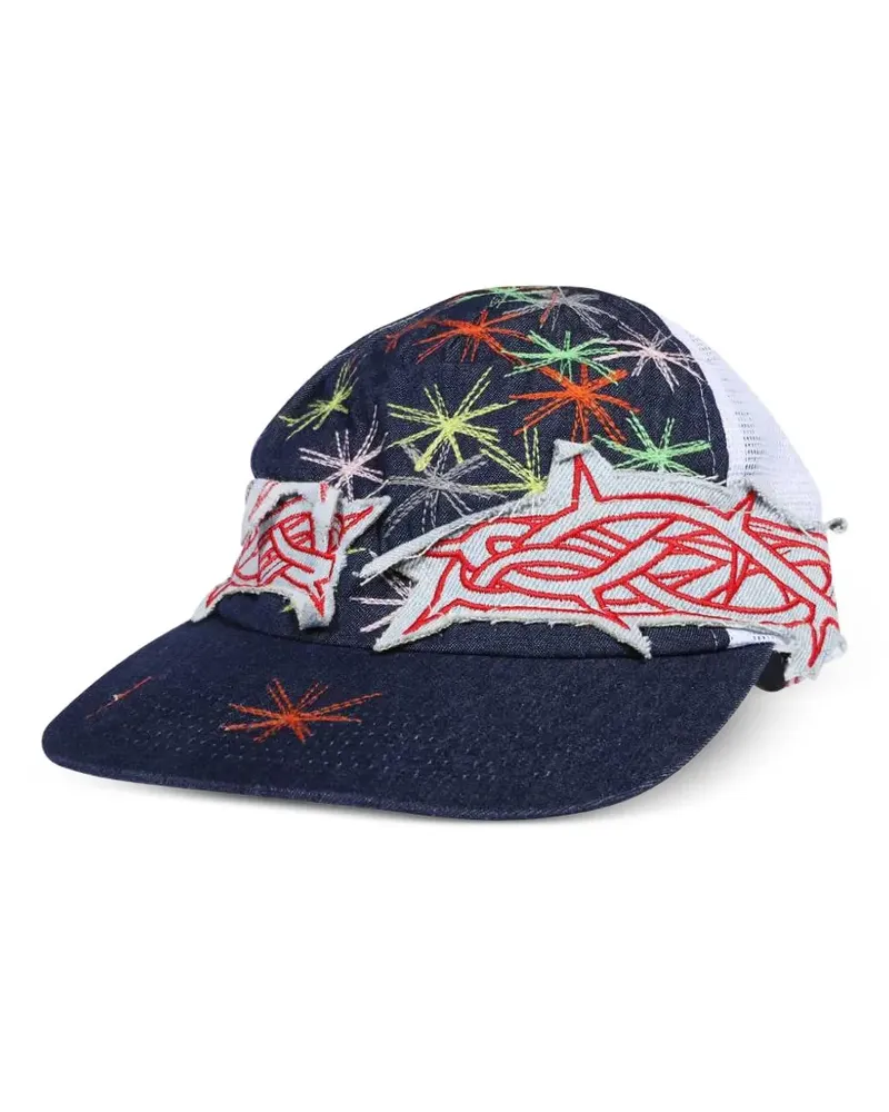 WHO DECIDES WAR Baseballkappe mit Sternstickerei - Blau Blau