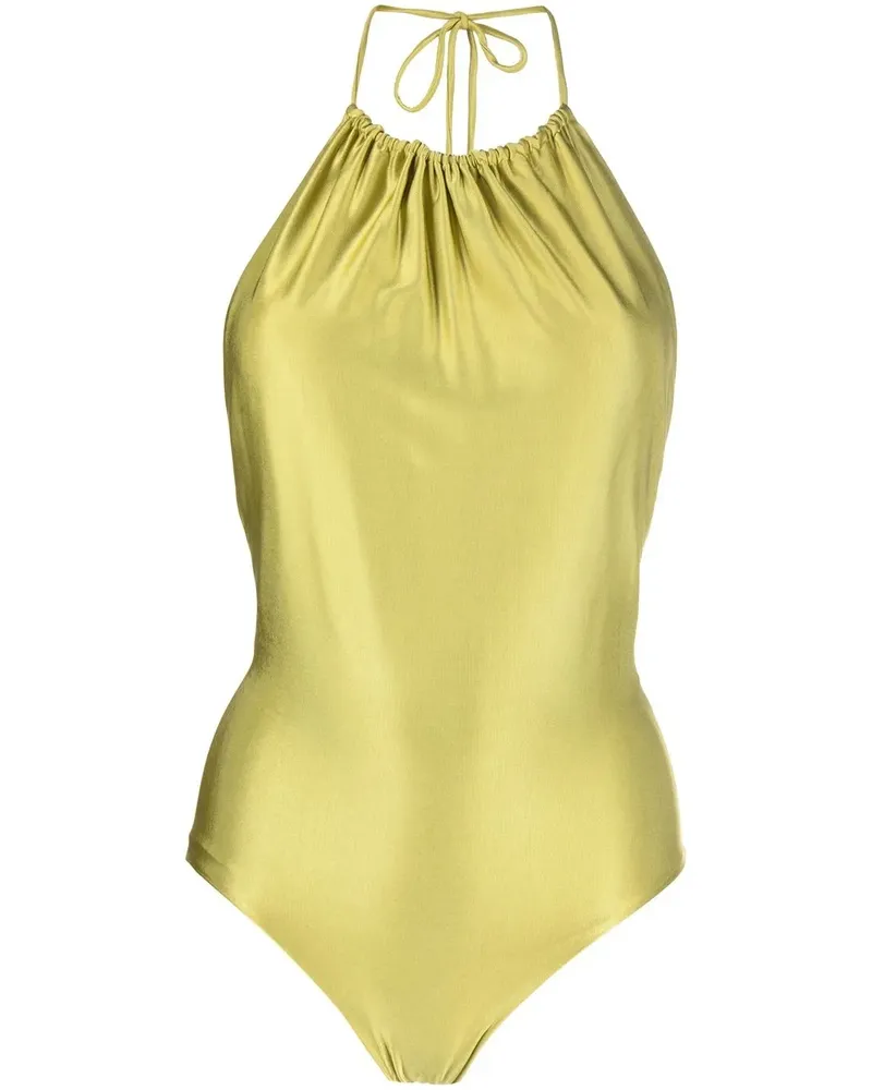 Alexandre Vauthier Geraffter Neckholder-Körper - Grün Grün