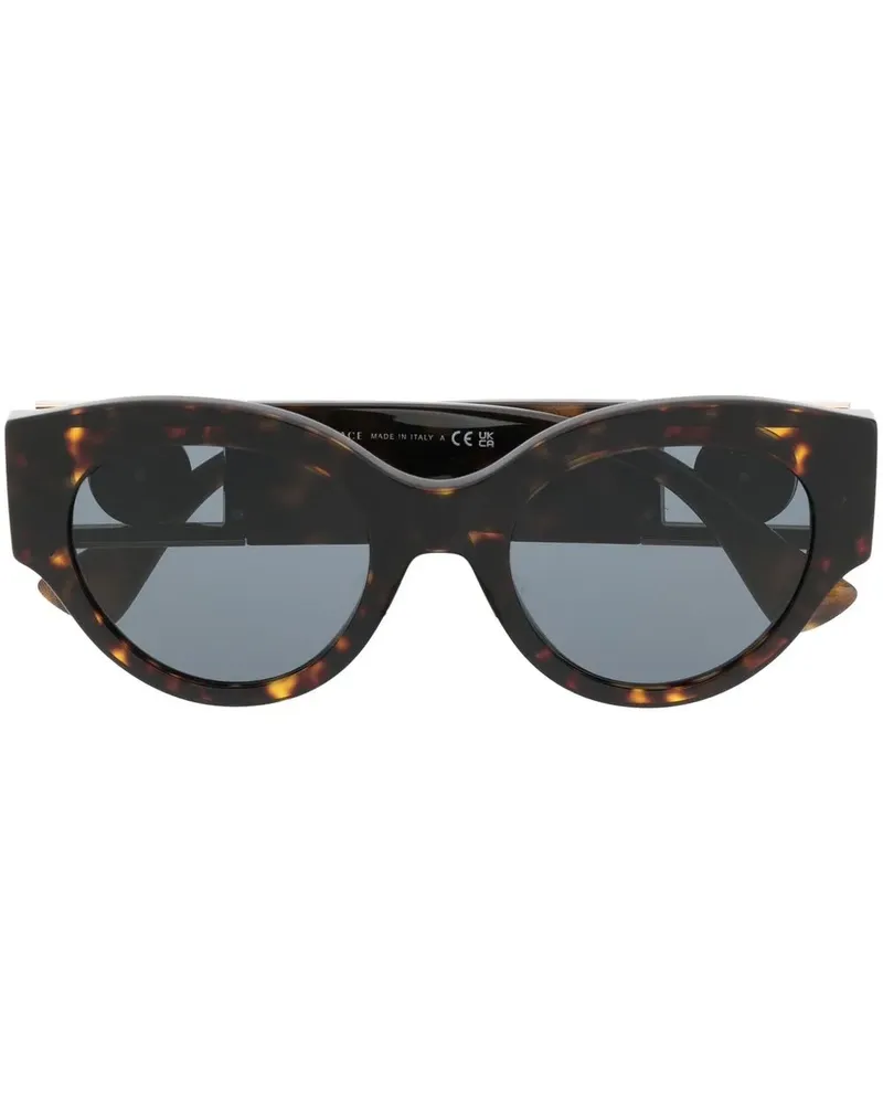Versace Sonnenbrille in Schildpattoptik mit Medusa - Braun Braun
