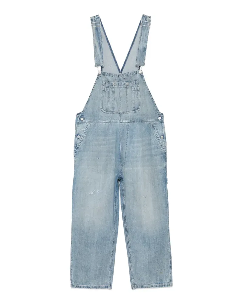 Maison Margiela Ausgeblichene Jeanslatzhose - Blau Blau
