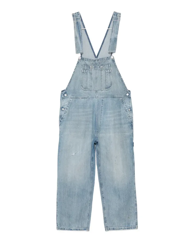Maison Margiela faded-effect dungarees - Blau Blau