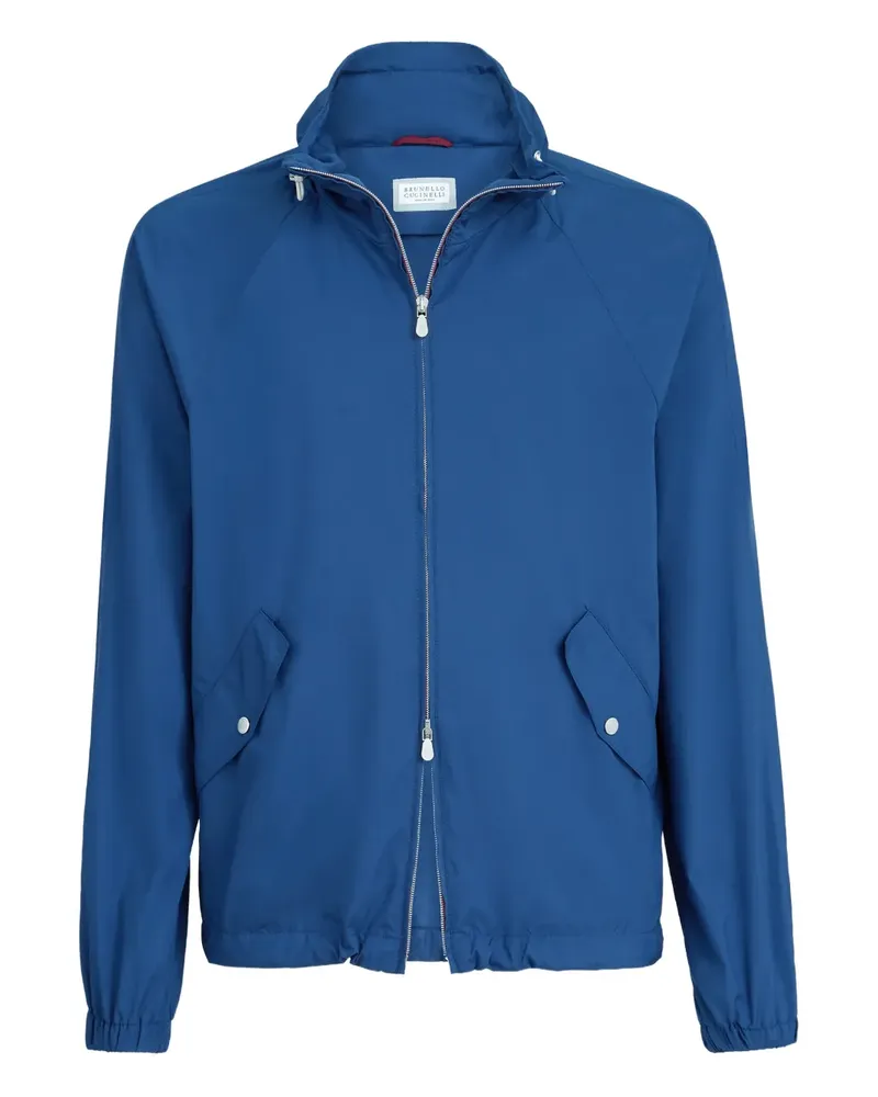 Brunello Cucinelli Leichte Jacke mit Leistentaschen - Blau Blau