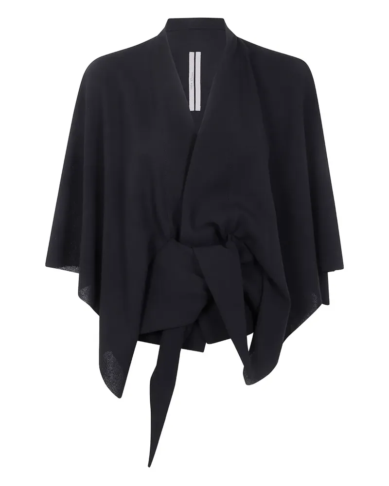 Rick Owens Cape-Oberteil mit Schnürung - Schwarz Schwarz