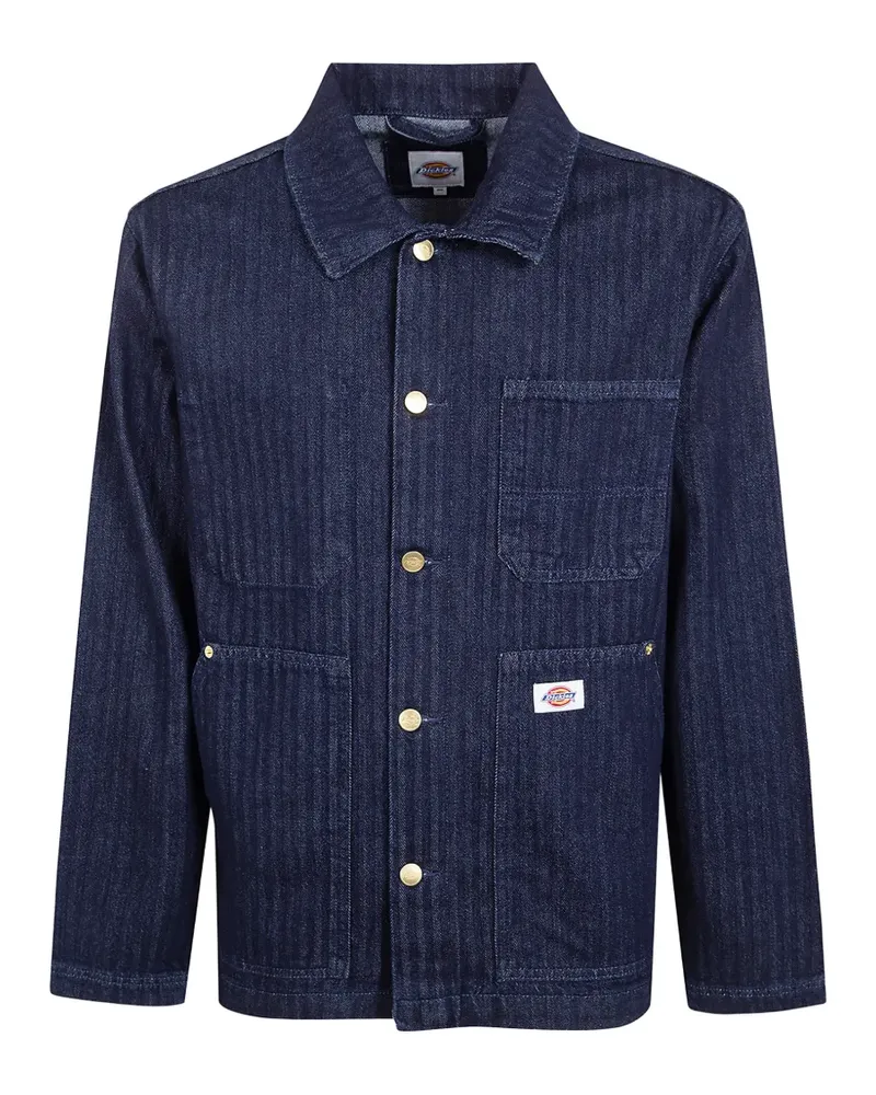 Dickies herringbone-pattern denim jacket - Blau Blau