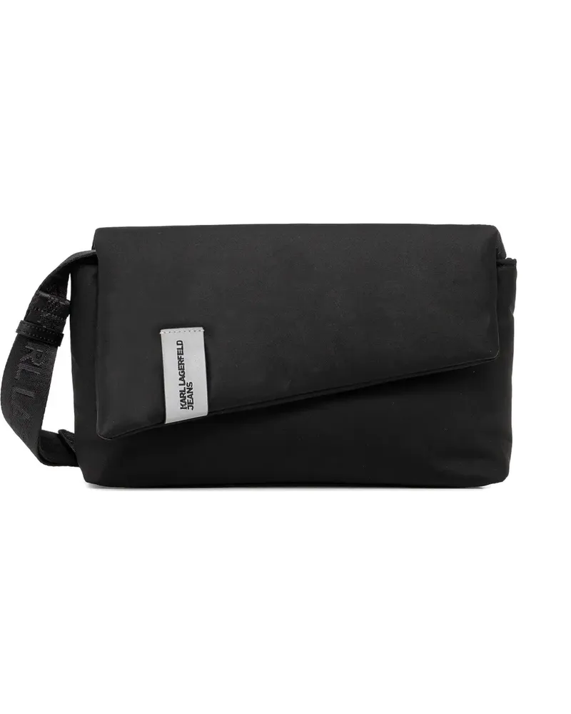 Karl Lagerfeld logo-detail cross body bag - Schwarz Schwarz