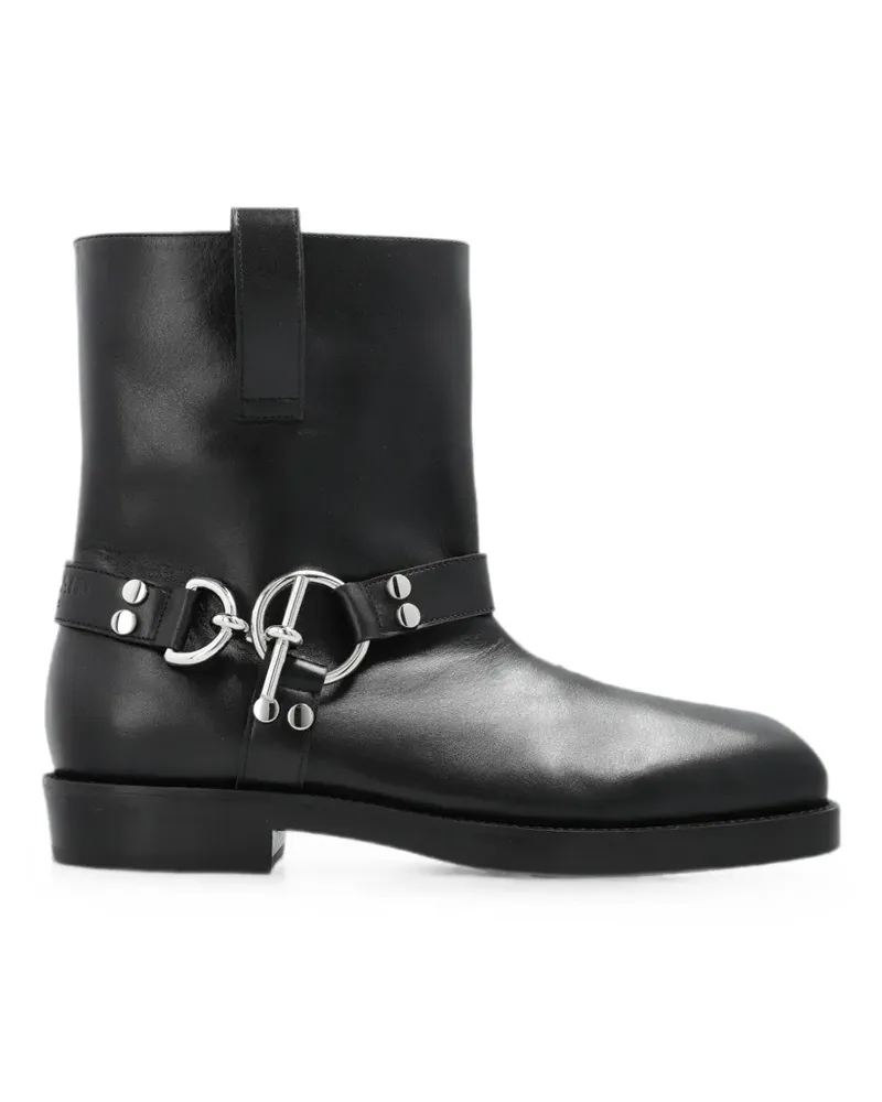 Balmain Stiefeletten mit eckiger Kappe - Schwarz Schwarz