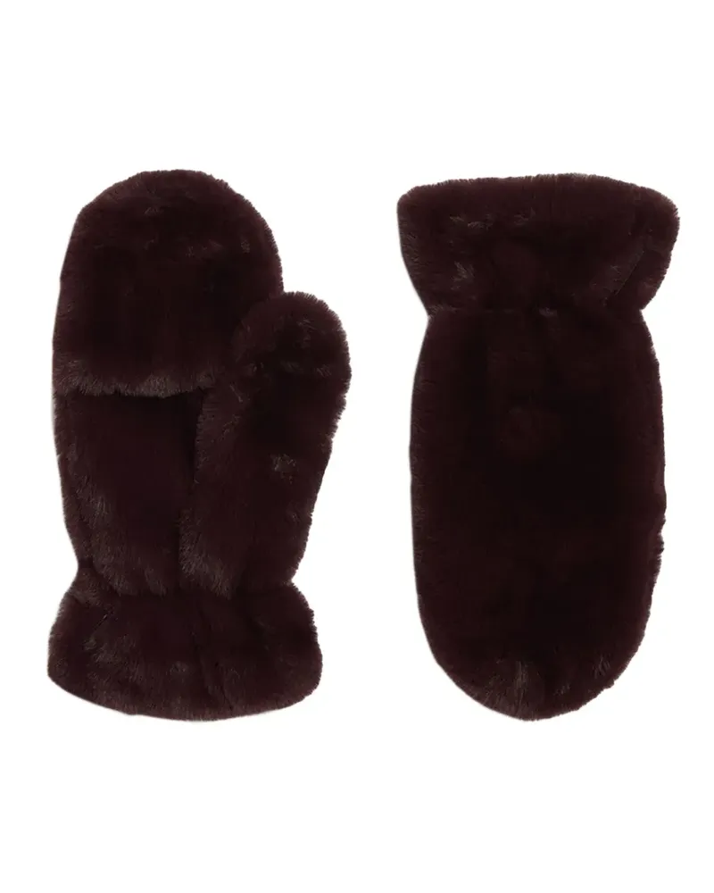 APPARIS Coco Fäustlinge aus Faux Fur - Rot Rot