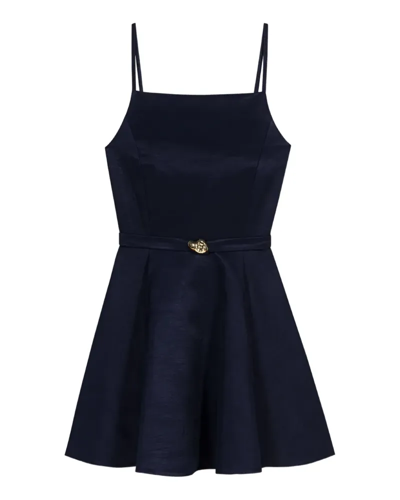 Maje Minikleid mit eckigem Ausschnitt - Blau Blau